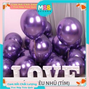 Set 20 Bóng Siêu Nhũ 10 Inch Đẹp Mắt Trang Trí Tiệc Sinh Nhật