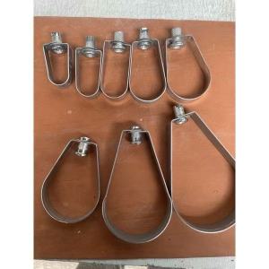 Galvanized Loop Hanger Heavy Duty Pipe Hanger 1/2" 3/4" 1" 1-1/4" 1-1/2" 2" 2-1/2" 3" 4" 6" Per Piece