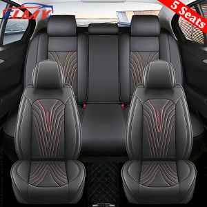 Mitsubishi Special Car Leather Seat CoversWaterproof Car Seat Protector Automotive Seat Covers Full Set Fit Mirage Strada Triton Xpander Montero Lancer Xforce Evo Asx