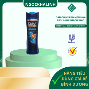 Dầu gội Clear Men hoa biển & hổ phách 340g (hỗ trợ giá)