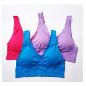 COLORFULL SPORT BRA / BH OLAHRAGA AEROBIC RENANG NYAMAN TANPA KAWAT 1 SET DAPAT 3 PCS