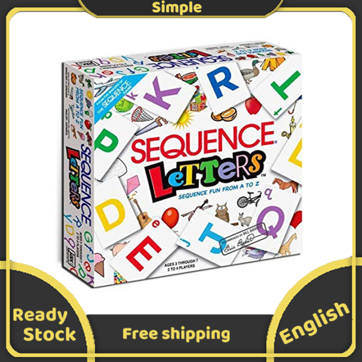 Alphabet Sequence Letters Board Game A to Z Fun Family Kid Christmas