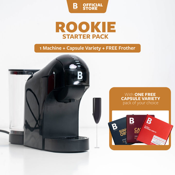 B Coffee Co. Rookie Starter Kit with 1 Discovery Box Assorted Capsules ...