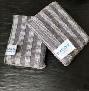 [HCM]Combo 2 Miếng Rửa Chén Lock&Lock Microfiber Chùi Rửa Đa Năng Wel028Y Wel029Gry