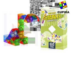 Cube Puzzle Diansheng Transparant bening Snake PUZZLE 24 36 48 60 72 anak