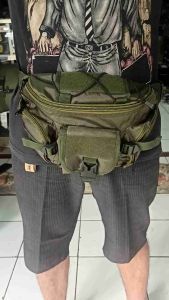 tas pinggang hijau army tactical/weistbag tactical/weistbag hijau army