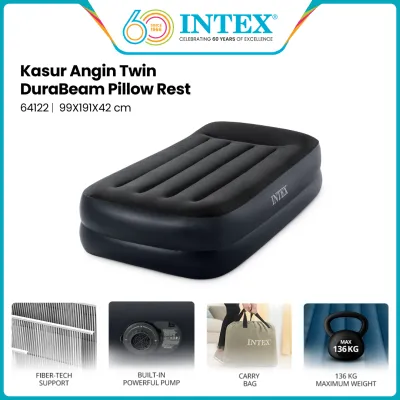 INTEX Kasur Angin Durabeam Twin Pillow Rest 64122