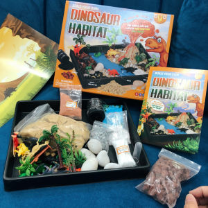 [SG Ready Stock] STEAM Dinosaur Habitat Toy | Sensory play set | Small world kit | Volcano DIY Educational Experiment