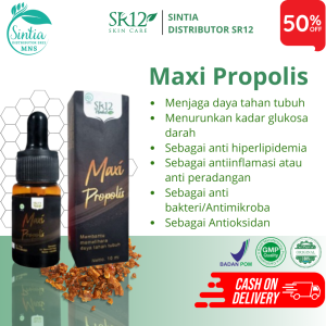 SR12 Maxi Propolis Obat Herbal Diabetes Penurun Gula Darah Paling Ampuh Sebagai Anti Oksidan 10ml