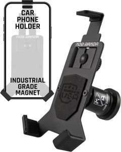 Mob Armor Heavy Duty Magnetic Car Phone Mount Holder    Universal Holder for iPhone & Android Ultra-Strong Magnet for Off-Road & Commercial Vehicles Essential Car Accessory