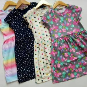 3pcs Daster Bayi Anak perempuan Kaos Anak Perempuan Aneka Motif LUCU dan IMUT Umur 0 bulan sampai 6 tahun BAHAN Sangat LEMBUT KHUSUS BUAT ANAK Import Premium Adem