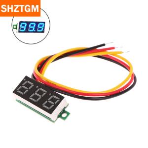 [COD] SHZTGM เครื่องวัดแรงดันไฟฟ้าดิจิทัล LED DC 0-100V 1ชิ้น0.28นิ้วปรับได้