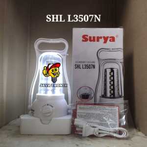 Lampu Emergency LED SHL-L3507N Surya Cahaya Putih Rechargeable Original SNI