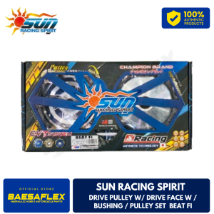 (1PC) SUN RACING SPIRIT DRIVE PULLEY W/ DRIVE FACE W / BUSHING / PULLEY SET BEAT FI
