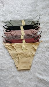 Victoria spring women string plain silk seamless panties 3 pcs per pack 1608