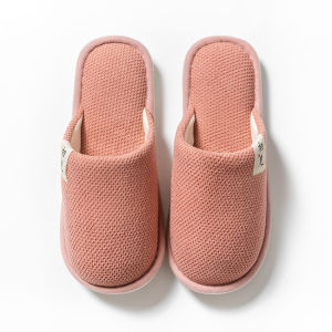 รองเท้าแตะผ้าลินิน รองเท้าแตะ พื้นกันลื่น รองเท้าใส่ในบ้าน รองเท้าใส่ในออฟฟิศ สไตล์ญี่ปุ่น