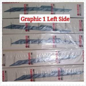 DECALS FOR COVER SIDE 3 AND 4 AEROX V2 MATTE BLACK NON ABS YAMAHA GENUINE PARTS
