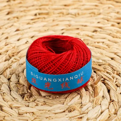 Traditional Mercerized Cotton Thread Sewing Quilt Thread Home Set Handmade Thread Thick 3-strand Cotton Thread Yarn Ball