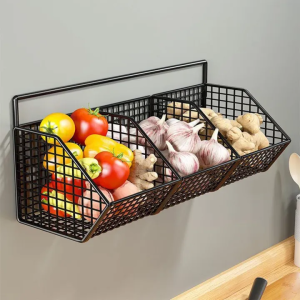 Kitchen Collection Tools Hanging basket Kitchen wall organizer Ginger pepper garlic storage Collection rack Kitchen shelf Kitchen storage