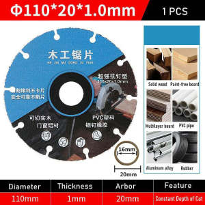 Toolshub Woodworking Saw Blade Angle Grinder Diamond Cutting Wheels Disc For Wood
