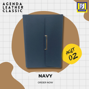 Buku Catatan Kerja Cover Kulit Kertas A5 / Buku Agenda (AGLT02)