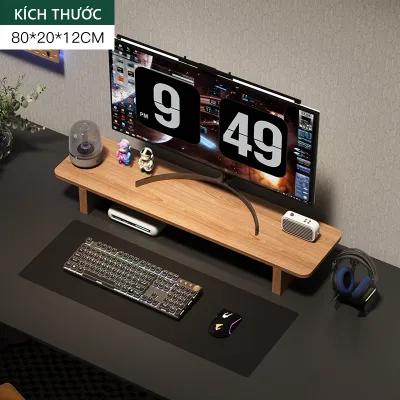 Kệ để màn hình máy tính bằng gỗ MDF Kệ kê màn hình máy tính đa năng - GA28