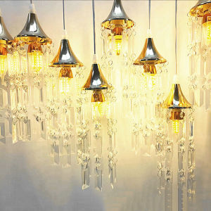 10 Heads Wedding Props Road leads Light Crystal Chandelier Birthday Party Decoration