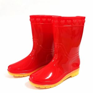Rain Boots (Bota) For Ladies Rain shoes womens high  rain boots PVC Outdoor rain boots UMISKY
