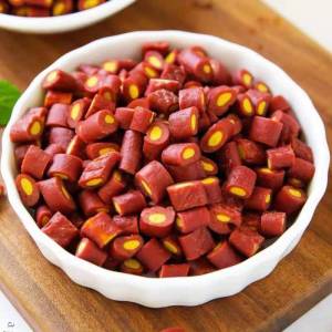 ขนมขัดฟันสัตว์เลี้ยง ขนมสอดไส้ เพิ่มสารอาหาร กรดอะมิโนสูง โปรตีนสูง โรยบนอาหาร ทานเล่น 500กรัม