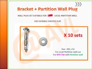 TV mount 42"-120" Large Size Fixed TV Mount Wall Bracket SG READY STOCK