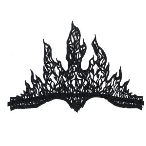 Punk ren hình dạng ngọn lửa bờm tóc phụ nữ trang điểm headband cho Halloween lễ hội bên thiếu niên biểu diễn Phụ kiện tóc