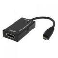 Micro USB to HDMI MHL dan Micro USB Female Adapter Kabel Konektor Penghubung Smartphone Hp Ke TV. 