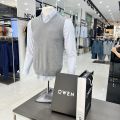 Áo len Gile nam OWEN sợi cotton giữ ấm tốt, không xù mã ALG241278. 