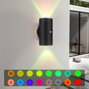 Jerry.jk ไฟ LED กลางคืน 2 แพ็คพร้อม Motion Sensor ไฟกลางคืน LED ไล่โทนสี RGB คมไฟเซ็นเซอร์แบบแม่เหล็ก ชาร์จไฟได้ ตรวจจับการเคลื่อนไหว ติดตั้งด้วยแม่เหล็ก ไม่ต้องเจาะ