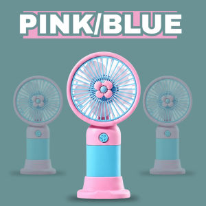 Mini Handheld USB Rechargeable Fan 3 Speed Portable Desk Fan with Stand for Travel Office Home