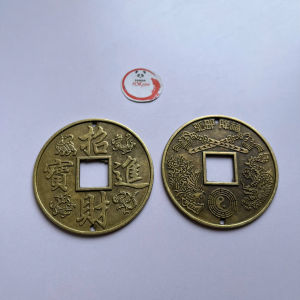 Đồng Xu Âm Dương 6.3cm Cỡ Đại - May Mắn Kích Vượng Tài Lộc Gieo Quẻ Xin Đài Phong Thuỷ