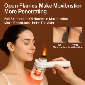 💕Lazy Moxibustion💕Worm Small Hanging Moxibustion Micro Smoke Whole Body Small Hanging Moxibustion Two-Way Temperature Control Home Portable Heating Moxibustion Jar Moxa Stick Set