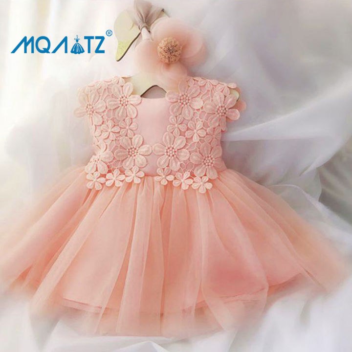 MQATZ Flower Baby Girl Dress Party Flowers First Princess Birthday Baptism  Clothes 0-24 Month L1838XZ | Lazada PH