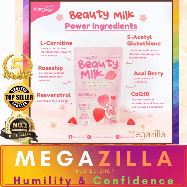 BEAUTY MILK STRAWBERRY (Glutathione Drink) Our very own JAPANESE ICHIGO PREMIUM  JAPANESE STRAWBERRY GLUTATHIONE DRINK Fda Approved Glutathione Collagen  Supplement - Lazada