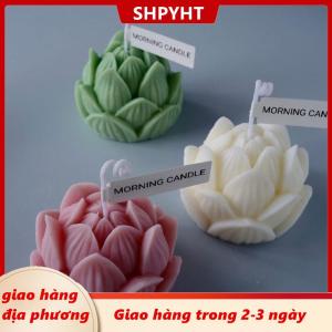 [COD] SHPYHT Giao hàng địa phương Khuôn silicon nến thơm khuôn silicon xà phòng hình hoa sen 3D Tự làm