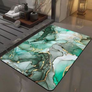 Local SG Ready Stock 3D Visual Anti Slip Bath Mat Super Quick Absorbent Washable Floor Rug for Bathroom Shower Kitchen Entrance Door