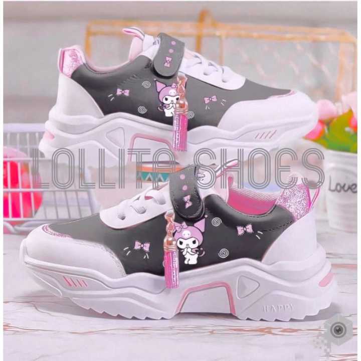 sepatu sneaker anak perempuan KUROMI HITAM Lazada Indonesia