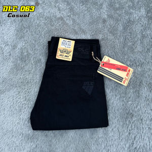 Celana Kanvas PANJANG BASIC Pria DLC Kualitas PREMIUM Bahan Kanvas Panjang Casual Standar Model reguler halus lembut nyaman