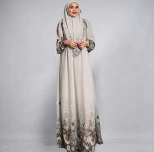 BAJU GAMIS JUMBO CERUTI PLUS KERUDUNG MOTIF PREMIUM TERBARU KEKINIAN