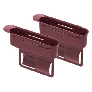SEKINEW 1/2pcs Retractable Car Seat Gap Storage Box Scalable Phone Key Organizer Car Seat Gap Filler Multipurpose Practical Car Interior Accessories for Mobile Key Card