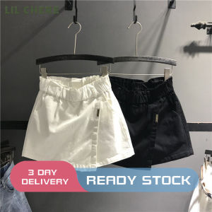 LIL CHERE High Waisted Shorts for Women Plus Size Elastic Short Hip A Skirt