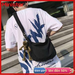 Ministar Canvas Crossbody Túi công suất lớn hip-hop phong cách đường phố cho cả nam giới và phụ nữ