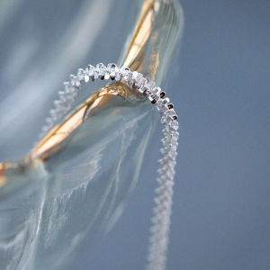 [haoh] Ins phong cách phổ biến đơn giản lấp lánh mặt dây chuyền xương đòn Chuỗi vòng cổ vòng đeo tay cho phụ nữ thời trang Đồ trang sức quà tặng sinh nhật