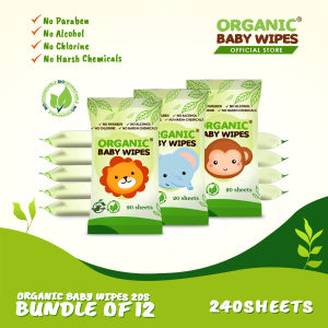 Organic Baby Wipes: Nature Pack of 6 & Pack of 12