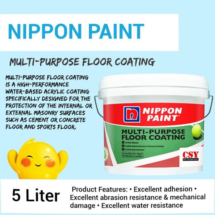 NIPPON PAINT MultiPurpose Floor Coating 5 Liter Lazada